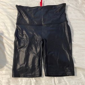 spank black biker shorts